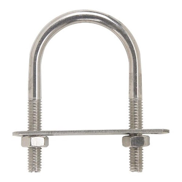 Hampton 02-3450-211 U-Bolt Stainless Steel Zince 0.312 x 1.375 x 0. 875 in. 5PK 5671862 - main
